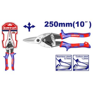 Tijera chapista aviacion 10" recta EASP1041 EMTOP