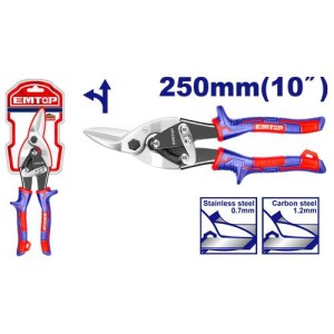 Tijera chapista aviacion 10" izquierda EASP1052 EMTOP