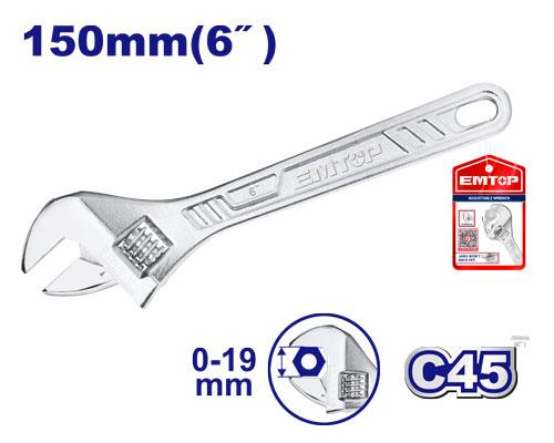 Llave ajustable 6" EAWH130622 EMTOP