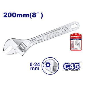 Llave ajustable 8" EAWH130822 EMTOP