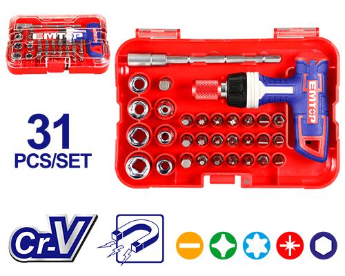 Destornillador set x 31PZ EBST03102 EMTOP