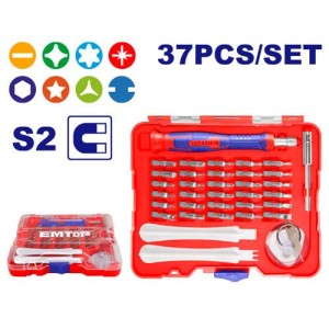 Destornillador precision set 37PCS EBST03702 EMTOP