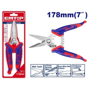 Tijera electricista 7" ECCT018701 EMTOP