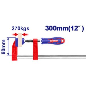 Prensa tipo f 12" 300MM ECLPF08101 EMTOP
