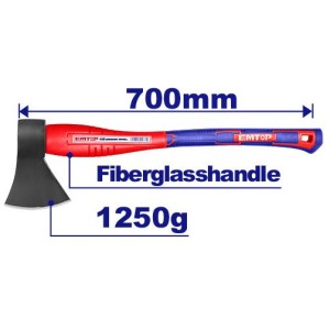 Hacha 1250GR 70CM cabo fibra EHAMAX1250 EMTOP