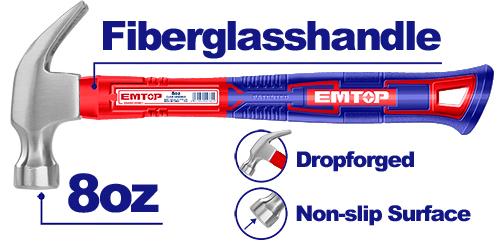 Martillo uña c/fibra 8OZ/225GR EHAMCH0801 EMTOP