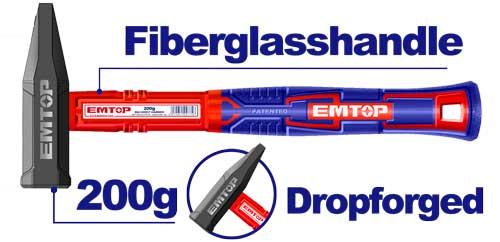 Martillo mecanico c/fibra 200GR EHAMMH0200 EMTOP