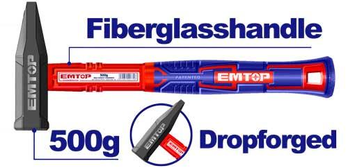 Martillo mecanico c/fibra 500GR EHAMMH0500 EMTOP