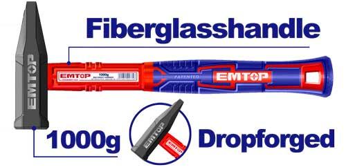 Martillo mecanico c/fibra 1000GR EHAMMH1000 EMTOP