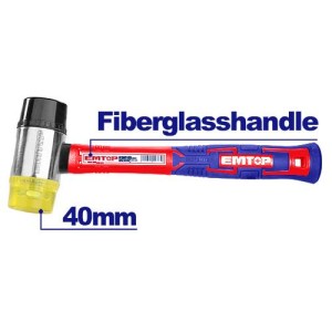 Martillo cabeza goma/plastico 40MM EHAMRH0401 EMTOP