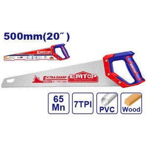 Serrucho carpintero 20" 50CM EHAS5002 EMTOP