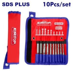 Set 10PCS mechas y cinceles sds plus EHDR12101 EMTOP