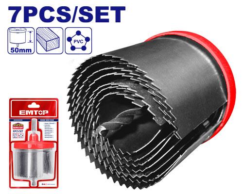 Set sierra copa madera 7PCS EHSW0702 EMTOP
