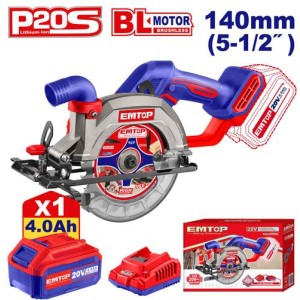 Sierra circular c/bat 20V 1X4AH ELCS14021 EMTOP