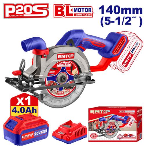 Sierra circular c/bat 20V 1X4AH ELCS14021 EMTOP
