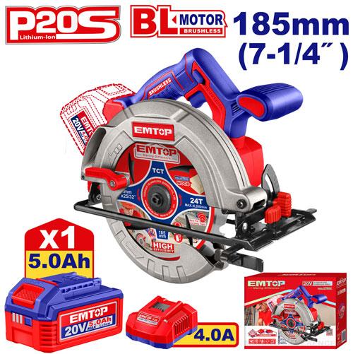 Sierra circular c/bat 20V 1X5AH ELCS18513 EMTOP