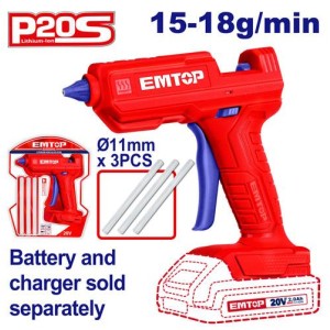 Pistola silic.caliente 20V s/bat ELGG2002