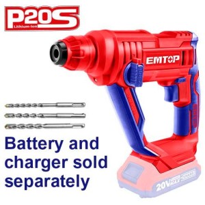 Rotopercutor 20V s/bat 1.5J ELRH201601 EMTOP 16MM