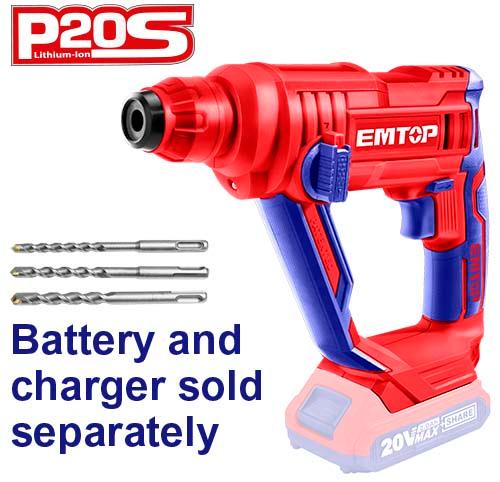 Rotopercutor 20V s/bat 1.5J ELRH201601 EMTOP 16MM