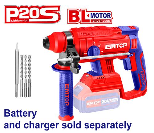 Rotopercutor 20V s/bat 1,5J ELRH202201 EMTOP