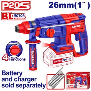 Rotopercutor 20V s/bat 2.5J ELRH20228 EMTOP 26MM