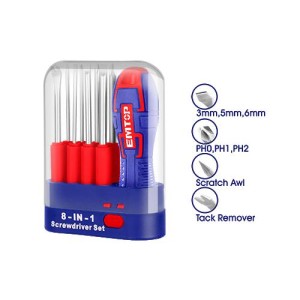 Destornillador intercambiable 9PC ESDRH0902 EMTOP