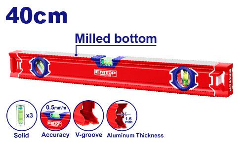 Nivel aluminio ESLL24001 40CM EMTOP