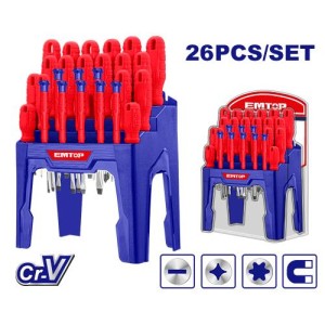 Destornillador set 26PCS ESST2601 EMTOP