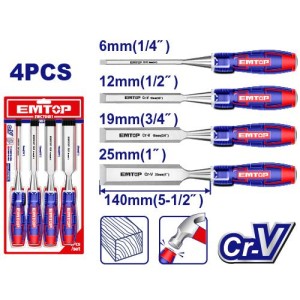 Set formones 4PCS EWCT0401
