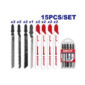 Hoja calar set 15 pcs p/madera EJSBT1501