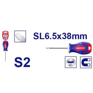 Destornillador perillero sl 6.5X38MM ESDRSL6382 EMTOP
