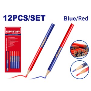 Lapiz carpintero set x 12 pcs EMMQ2512 EMTOP