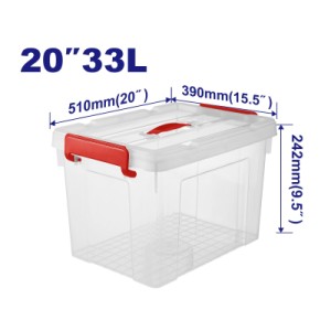 Contenedor plastico TRANSP.20" 33L EMTB2335 EMTOP