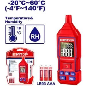 Medidor humedad y temperat.dig EMTM35031 EMTOP