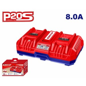 Cargador de bat. 4.0A doble EFCR2082 EMTOP