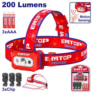 Linterna minera led 200 lummens EFLG013AAA8 EMTOP