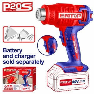 Pistola calor S/BAT.20V EHGN20021 EMTOP