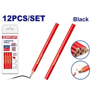 Lapiz carpintero set x 12 pcs EMMQ1512 EMTOP