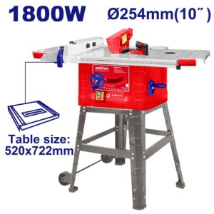 Sierra de mesa 1800W 10" mesa 72X52CM EMSW180028 EMTOP
