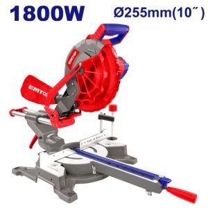 Sierra ingletadora 10" telesc. 1800W EMSW2180017 EMTOP
