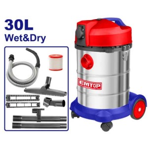 Aspiradora A/INOX.30LTS 1400WATT EVCR1401 EMTOP
