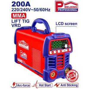 Equipo soldar INV.200A mma/tig EWDEM20611 EMTOP