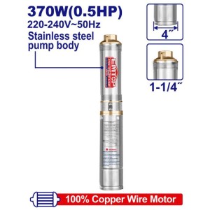 Bomba sumergible 0.5HP 4" 48MT /caudal 6m3/h EWPPD03701 EMTOP