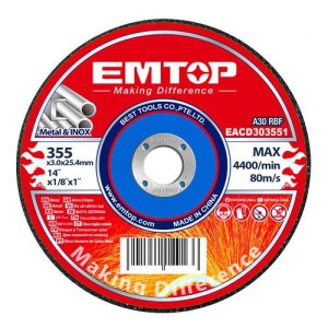 Disco EMTOP metal 355MMX3.0 c/u EACD303558 EMTOP