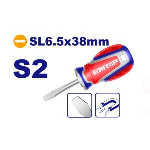 Destornillador perillero sl 6.5X38MM ESDSL6038 EMTOP