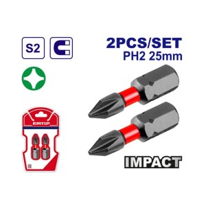 Punta PH2 x 25MM x 2UNID. ESBTM5PH225 EMTOP